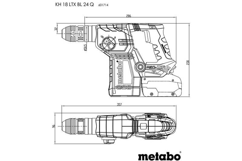 Kladivo kombinované Metabo KH 18 LTX BL 24 Q